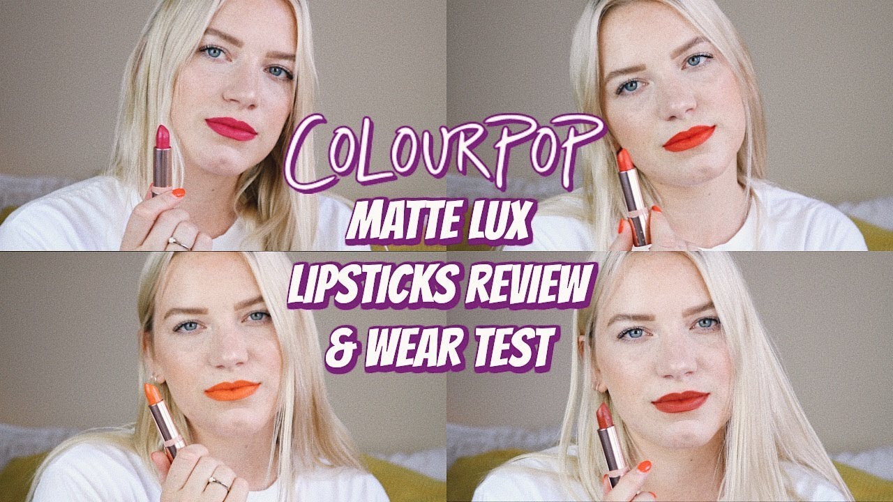 COLOURPOP MATTE LUX LIPSTICKS REVIEW, SWATCHES, & WEAR TEST | KendraCus