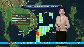 Dự báo thời tiết 9h10 - 09/05/2023 | Ngư trường cá ngừ đại dương từ 9 - 15/5 | VTVWDB