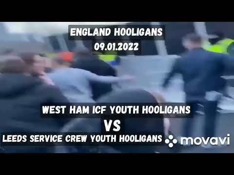 English Hooligans 2022 - Leeds Service Crew VS West Ham ICF in London