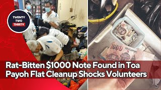 Rat-Bitten $1000 Note Found in Toa Payoh Flat Cleanup Shocks Volunteers