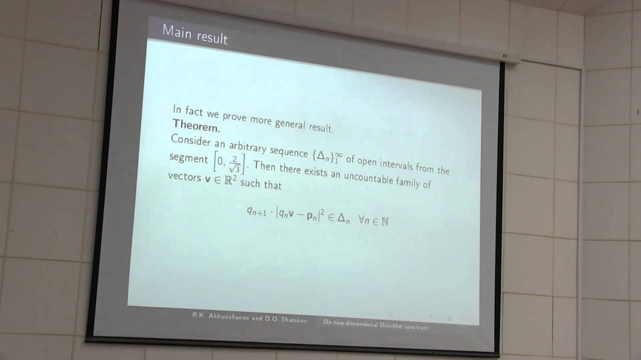 Jan 29. Talk 6. On two-dimensional Dirichlet spectrum upload image