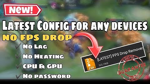 NEW🔴 LATEST CONFIG ANTI FPS DROP & NO LAG IN MLBB | 100% WORKING FOR ANY DEVICES | MLBB