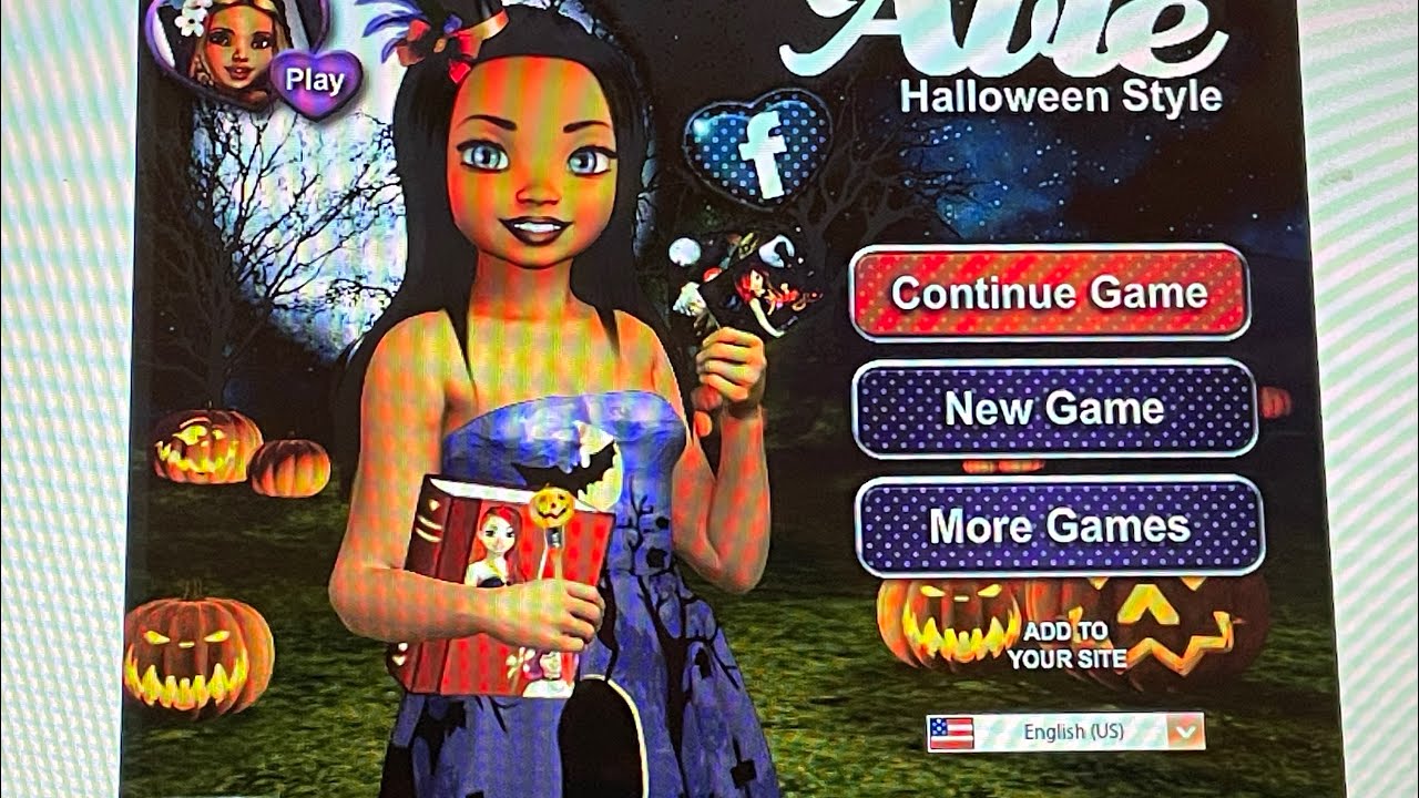 Avie Halloween 🎃 style old girl, go games, flash game YouTube