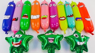 MAKING SLIME WITH MANY FUNNY LONG BALLOON AND GLITTER ! SATISFYING SLIME VIDEOS LONG VERSİON #7