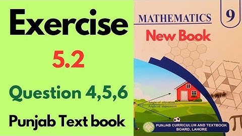 Exercise 5.2 Class 9 Math Chapter 5 Question No 4 to 6 | Ex 5.2 New Book Class 9th Math | Ex 5.2 9th
