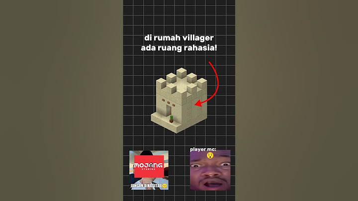 Ruangan rahasia di village #minecraft