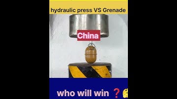Hydraulic press VS Grenade ❓Who will win 🤔 #satisfying #hydraulicpress #viral #shorts