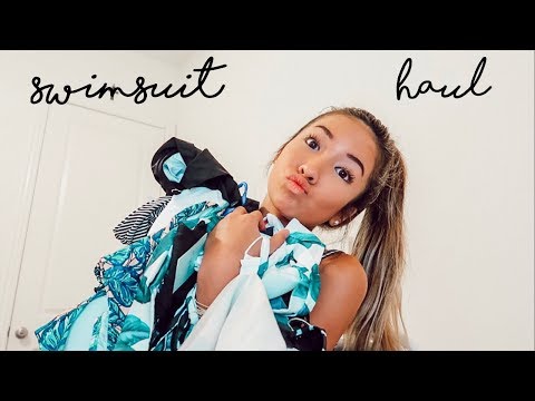 cupshe swimsuit haul || caroline manning