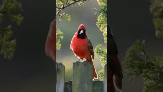 Cardinal Morning Whistle 🔴 | 10-sec Birdsong ASMR Loop for Energy & Calm