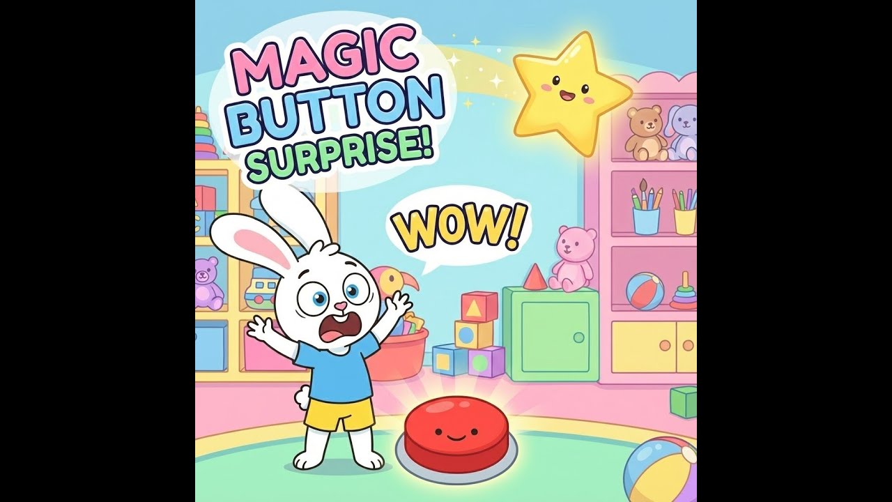 The Magic Button Surprise 🐰 | Fun Kids Cartoon | Bunny & Friends - YouTube