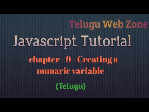 Javascript tutorial course -9- how to creating a numeric variable in ...