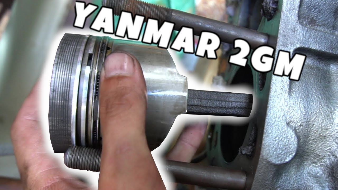 Yanmar 2GM Engine Rebuild: Removing PISTON and RINGS from engine (Part 5)