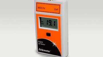 Solarmeter Model 7.0 Digital Handheld MED/Hr ERY (Eeff) Radiometer with Integral Sensor