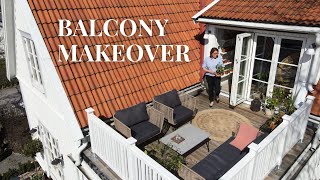 #5 BALCONY MAKEOVER | cleaning, planting, decorating