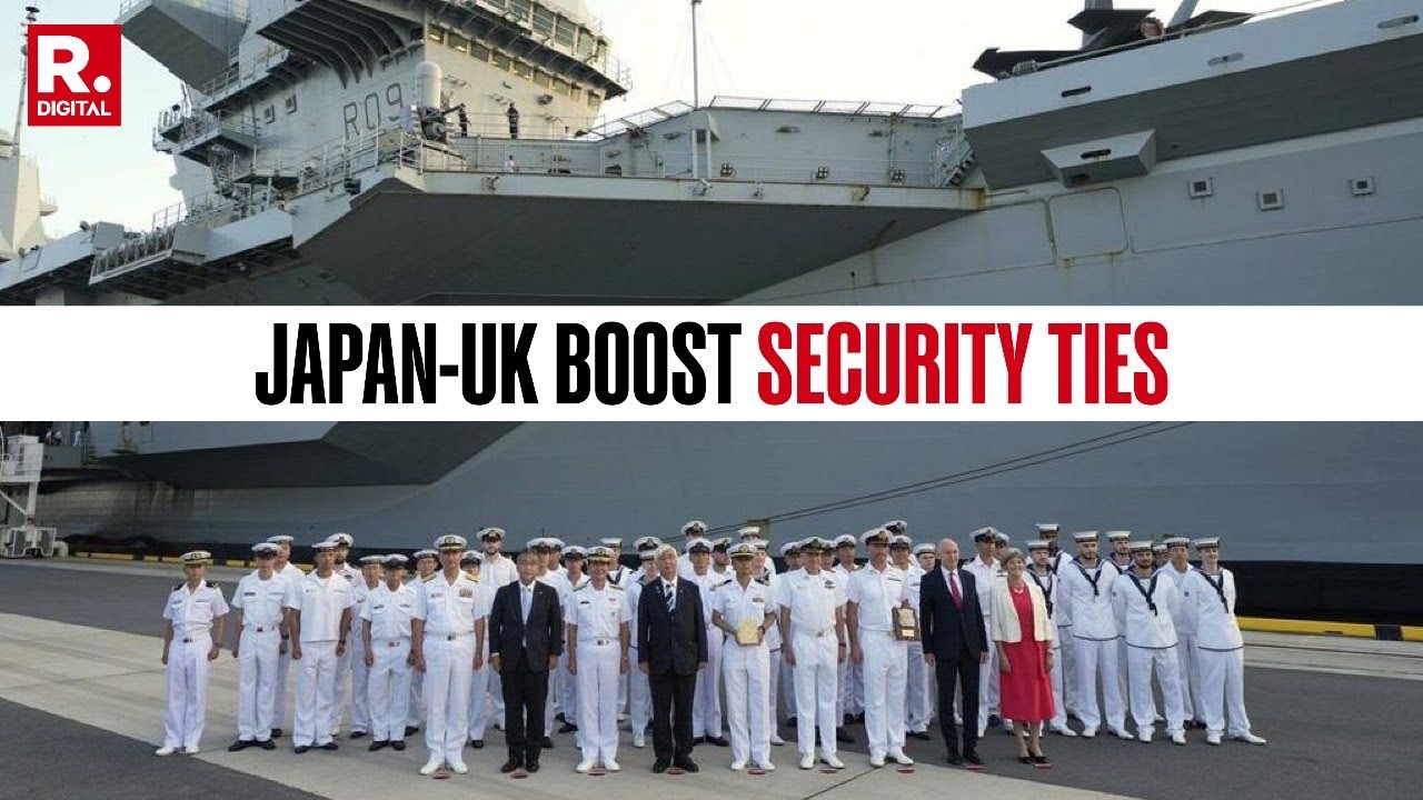 Japan-UK To Sign 1st Contract, Boost Security Ties As Aircraft Carrier Arrives In Tokyo