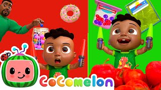 Red Light Green Light (Food Version) | Cody \& JJ! It's Play Time! CoComelon Kids Songs
