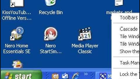 How To Enable & Disable The Quick Launch Bar In Windows XP.flv
