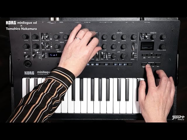 KORG minilogue xd analog synthesizer demo by Tomohiro Nakamura