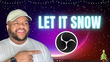 How to add Snow and Christmas Lights to OBS Studio videos and live streams