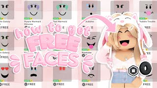 How to make a CUSTOM Roblox FACE & WEAR IT [MOBILE TUTORIAL] ‧₊˚✩ 