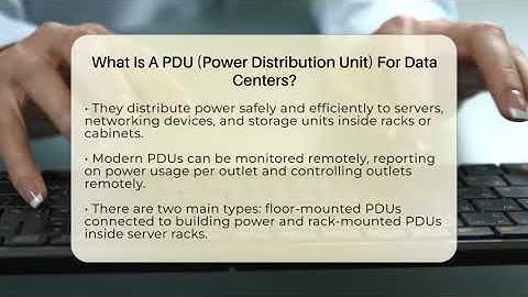 What Is A PDU (Power Distribution Unit) For Data Centers? - Talking Tech Trends