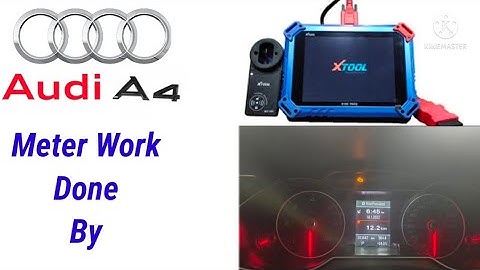 AUDI  A4 Meter Calibration work Done by pad2