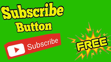 Subscribe button animation green screen video with sound effect