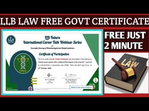 law certificate