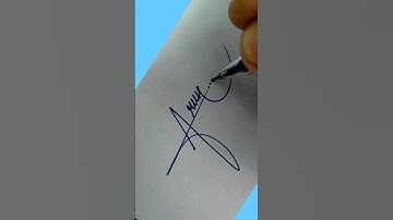 😱Arun name sign🔥comment your name❣️ #trending #viral #ytshort  #sign #shorts