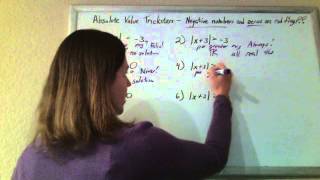 Absolute Value Tricky Cases: No solution and all real numbers solutions