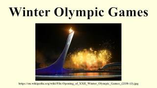 Winter Olympic Games