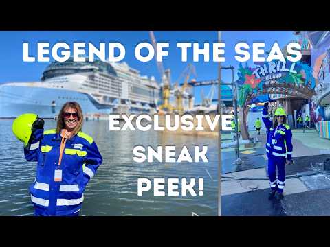 An EXCLUSIVE SHIPYARD TOUR of new Royal Caribbean cruise ship LEGEND OF THE SEAS!
