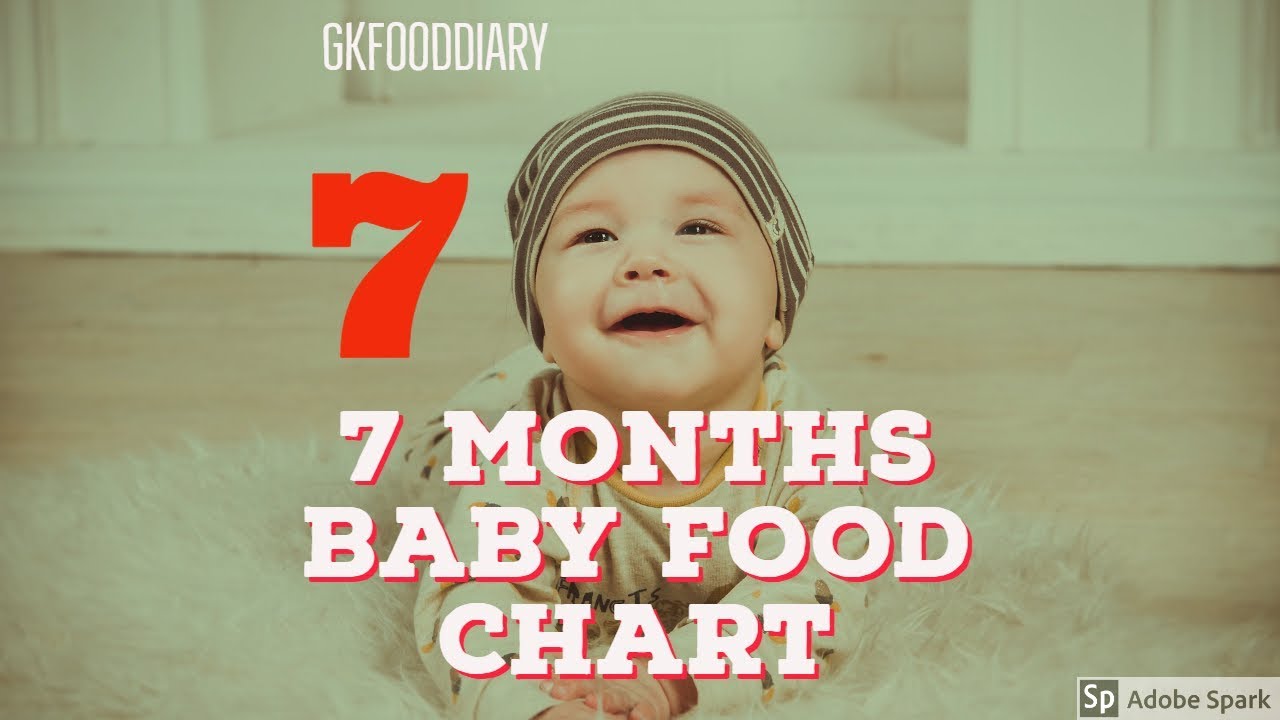 7 Months Baby Food Chart | Indian Baby Food Recipes - YouTube
