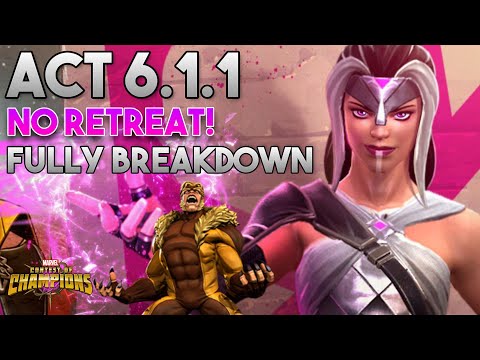 Act 6.1.1 Best tricks and lane clear (No Retreat Node) Fully Breakdown – Marvel Contest of Champions