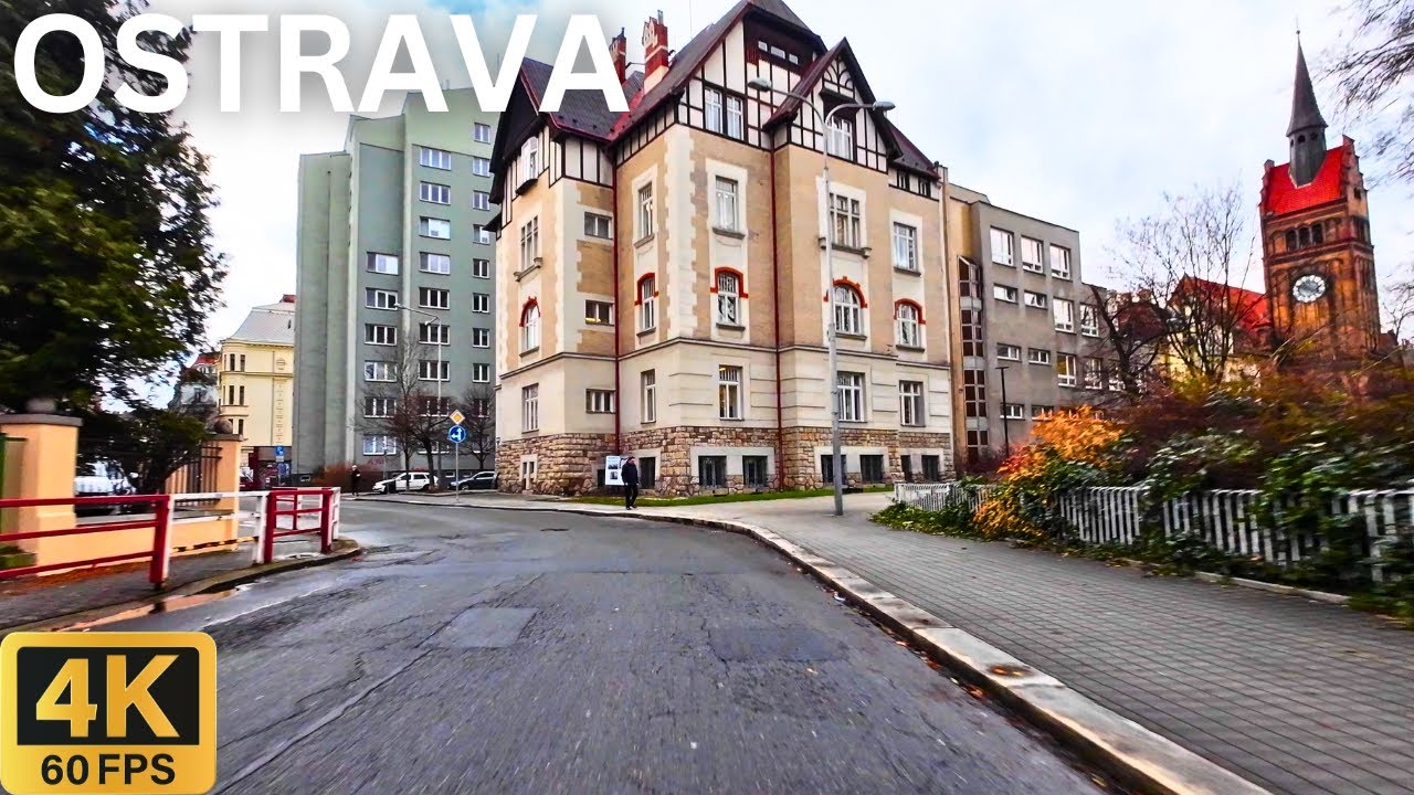 Driving in OSTRAVA Czechia 🇨🇿 | Panoramic City Tour in 4K 🚗