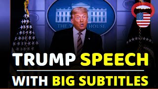 ENGLISH SPEECH | Donald Trump Delivers Remarks and Signs Executive Orders (English Subtitles)