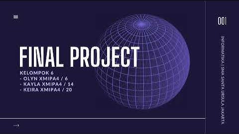 Video Presentasi Final Project Inf Kelompok 6 X-MIPA4
