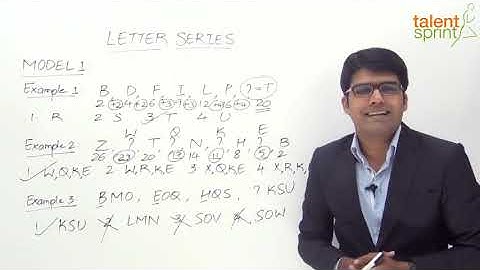 Letter Series | Model - 1 | Alphabet Series | Reasoning Ability | TalentSprint
