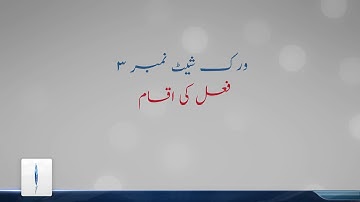 AFAQ Sun series Grade-3 Urdu Unit-1 (Worksheet# 1-4) Part-3 Student’s Resource Pack Teaching Videos.