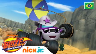 Blaze se tornou um carro de corrida! 🏎🏎🏎 Você acha que ele é tão rápido  quanto Speedrick? Continue assistindo ao episódio no app #Noggin. 📱, By  Noggin BR