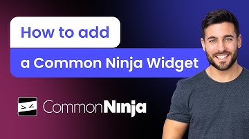 How to add a Common Ninja Widget to your website