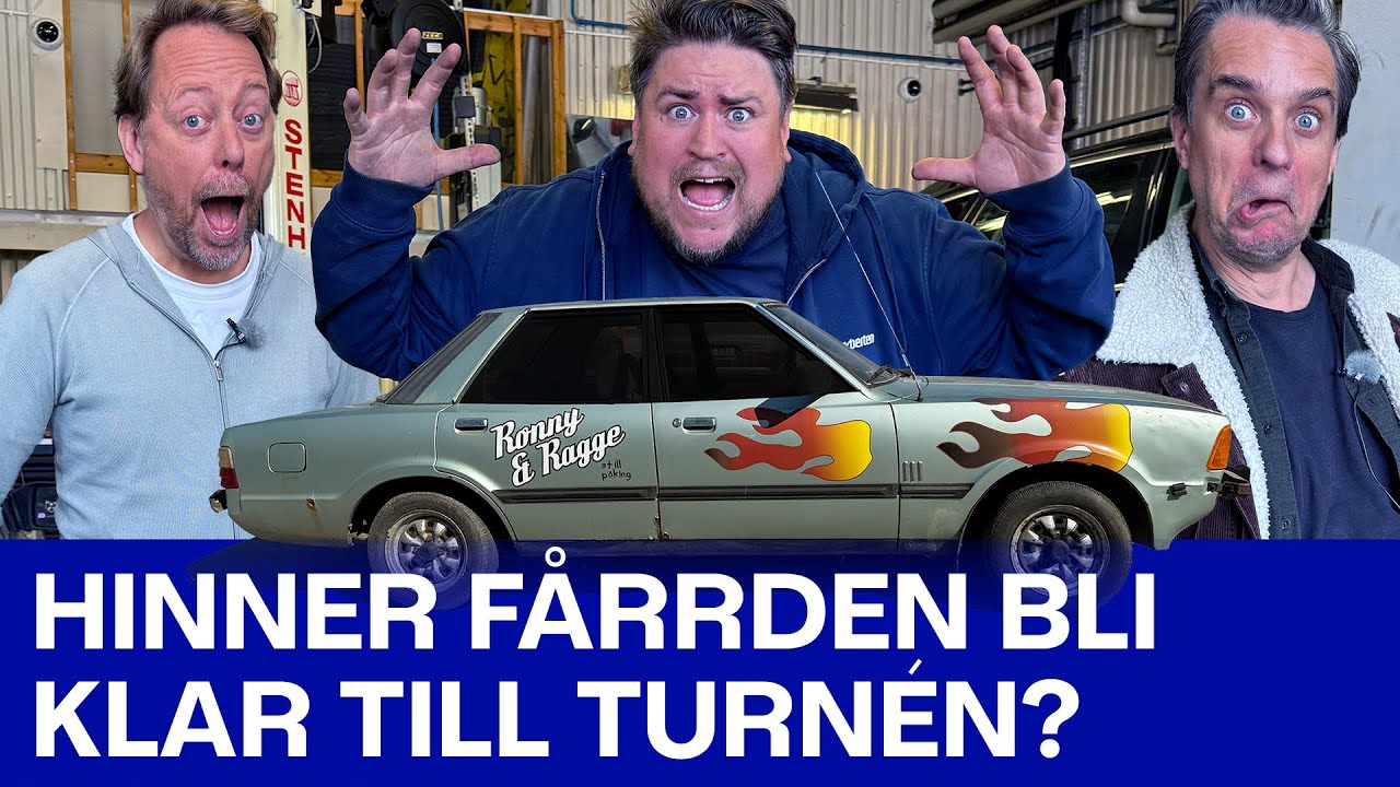 Ronny och Ragge lämnar in Forden till bilverkstan!