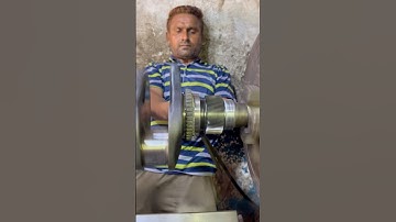 Crankshaft Polishing on Lathe Machine Smooth Finish