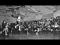 17 year old wilt chamberlain catches a shot and runs the fast break