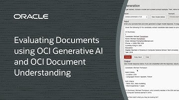 Evaluating Documents using OCI Generative AI and OCI Document Understanding