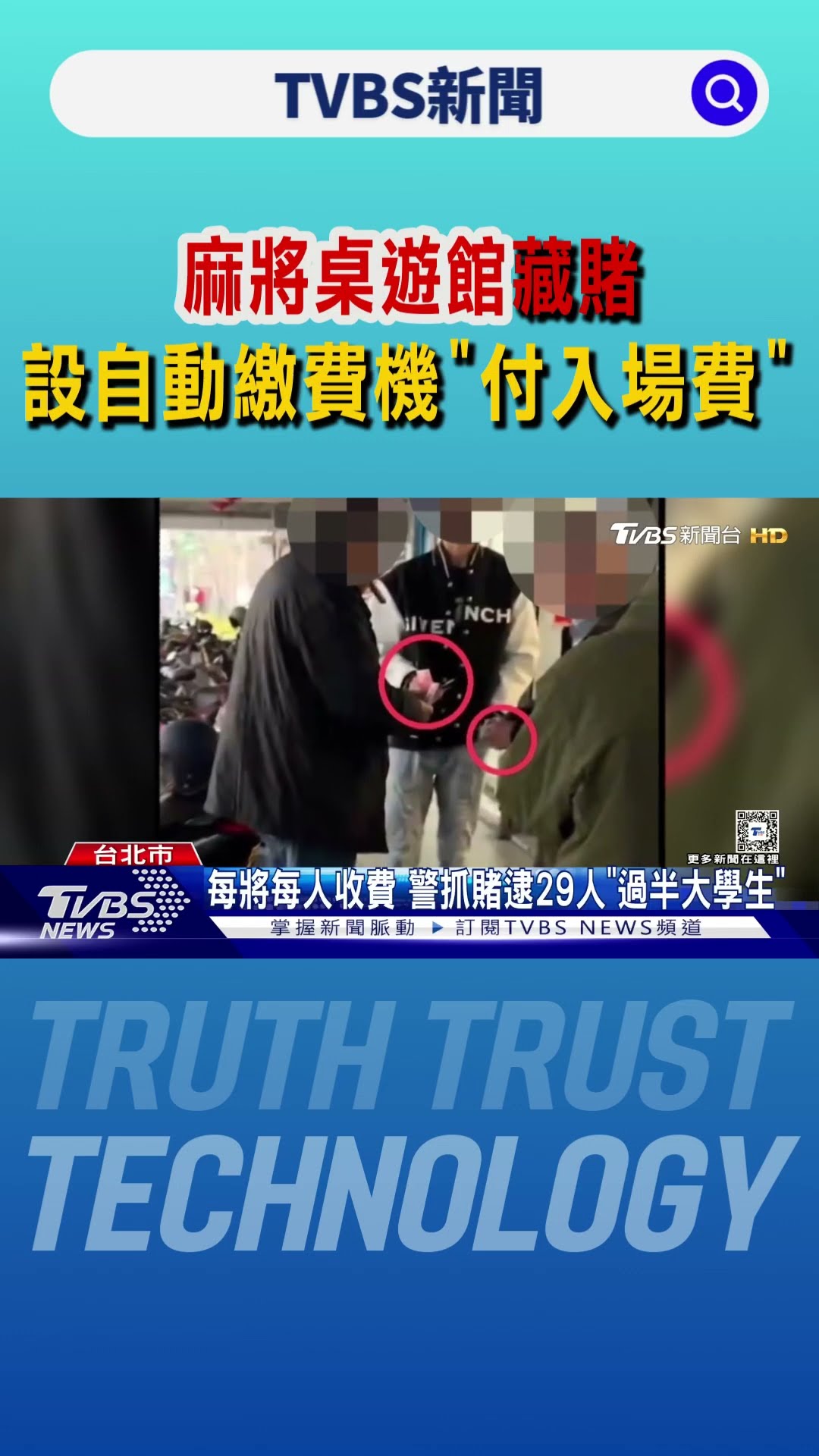 麻將桌遊館藏賭 設自動繳費機「付入場費」｜TVBS新聞 @TVBSNEWS01