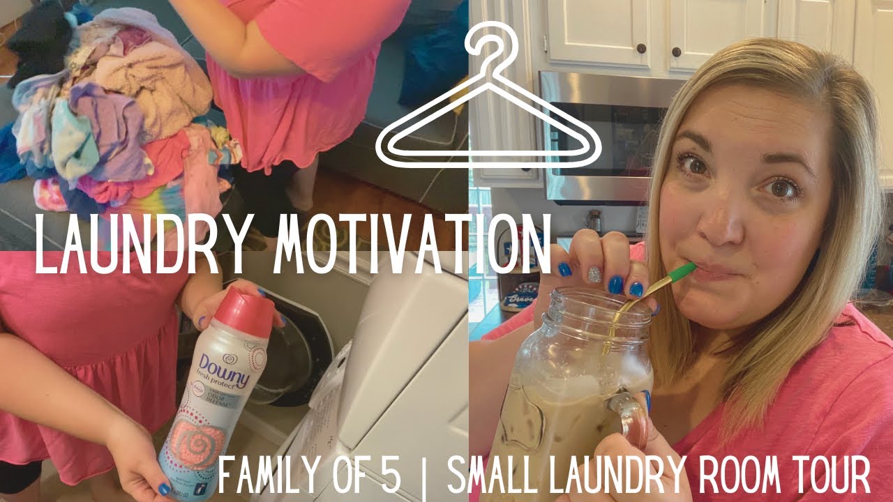 *NEW* Laundry Motivation | Small Laundry Room Tour | Family of 5
