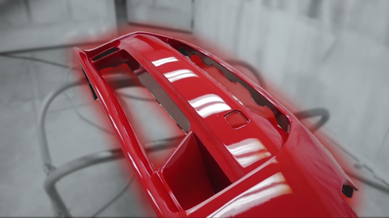 Painting the Bumper for Wrecked Nissan R35 GT-R Rebuild - YouTube