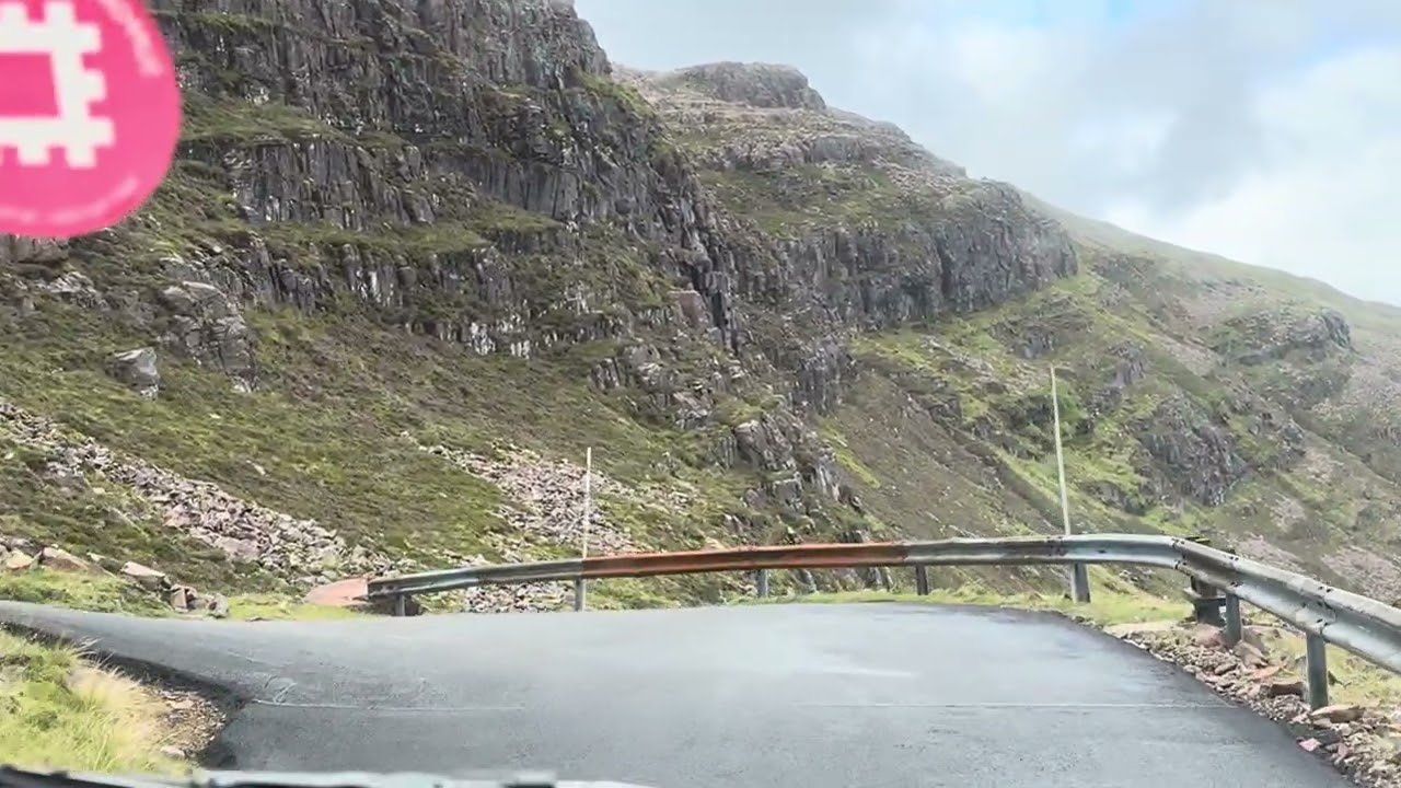 Bealach Na Bà, ascent, Applecross, summer 2025, in a Series 2 Land-Rover 109”. 