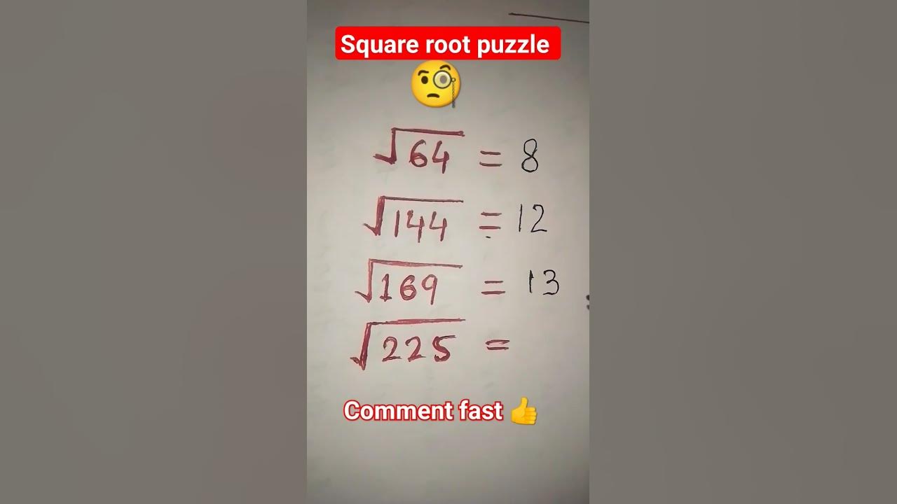 Square Root Puzzle Comment Your Answer maths squareroot shorts orlando-magic-at-new-york-knicks-game-preview-orlando-magic
